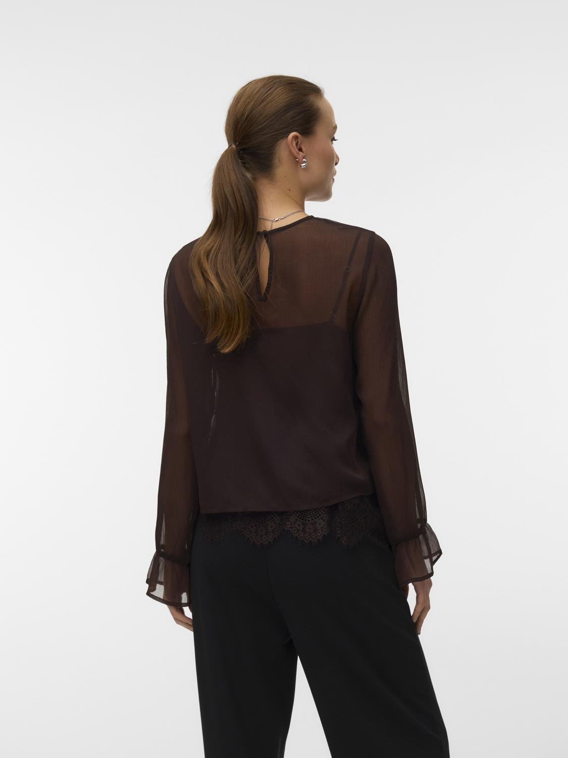 VMLALIE Top - Chocolate Torte - VERO MODA & VILA Bergvik